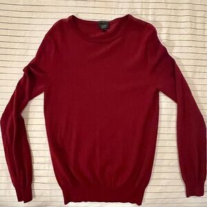 J. Crew Rich Burgundy Crewneck Sweater